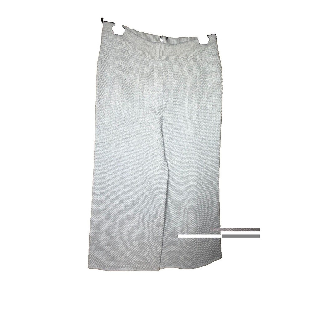 Free People Beach Hailee Sweater Pants 100% Cotton Light Gray Sz S